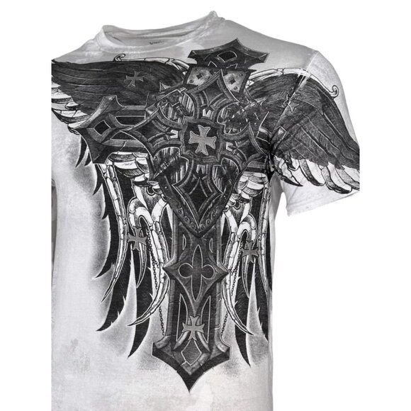 Xtreme Couture by Affliction Men's T-Shirt Battledome Biker Cross, S-5XL - Picture 7 of 8